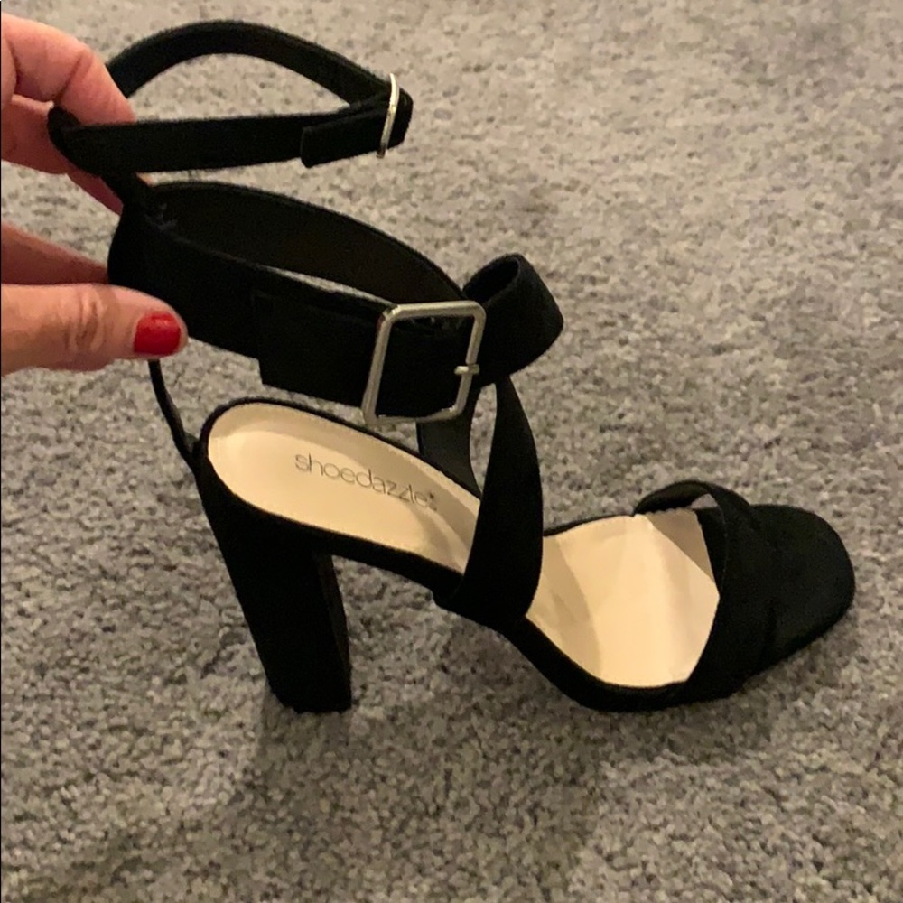 Strappy chunky heels